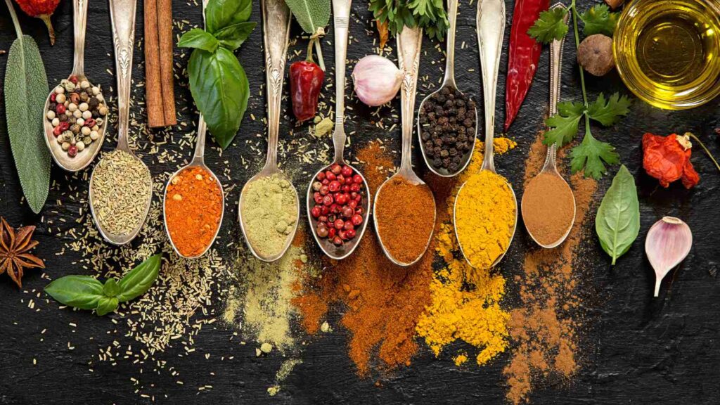Spices spoons in Sri Lanka