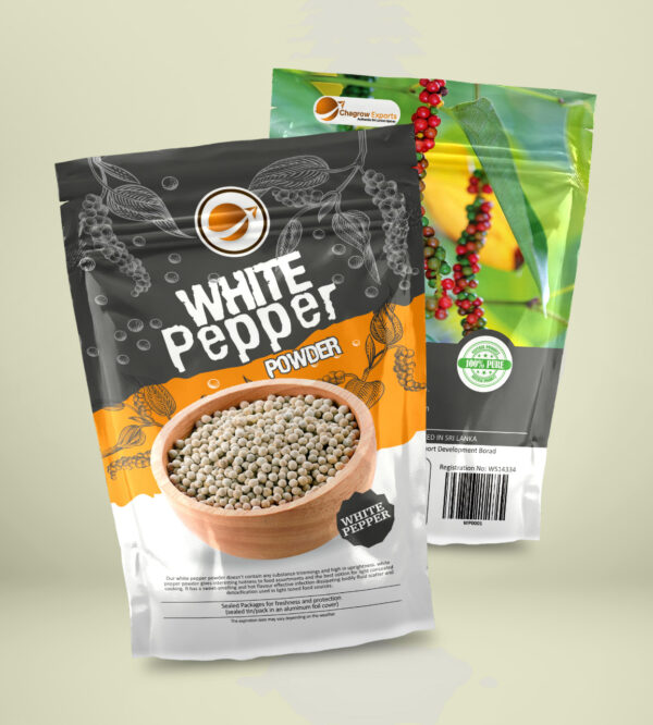 Ceylon White Pepper Packaging Chagrow Exports
