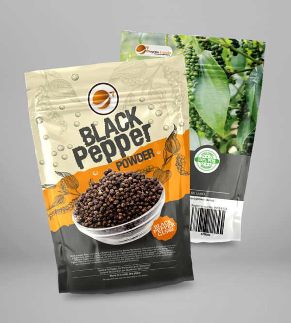 Ceylon Black Pepper Chagrow Exports